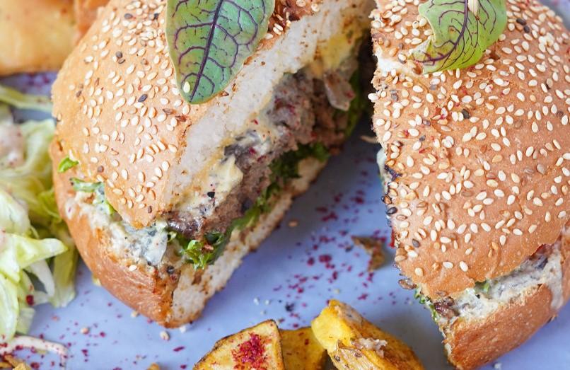 تصویر ماشروم برگر